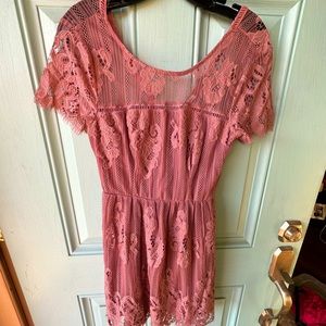 Blush Lace Dress